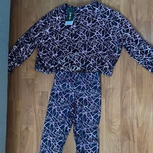 Sport set TEREZ leggings and sweatshirt activewear
